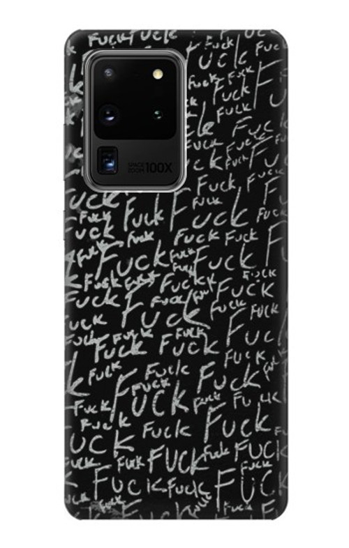 S3478 Funny Words Blackboard Case Cover Custodia per Samsung Galaxy S20 Ultra