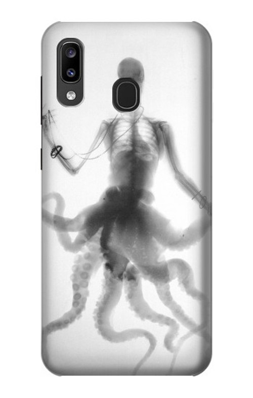 S1432 Skull Octopus X-ray Case Cover Custodia per Samsung Galaxy A20, Galaxy A30