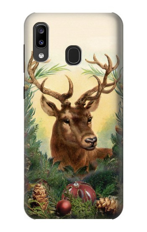 S2841 Vintage Reindeer Christmas Case Cover Custodia per Samsung Galaxy A20, Galaxy A30 S2841 Vintage Reindeer Christmas Case Cover Custodia per Samsung Galaxy A20, Galaxy A30