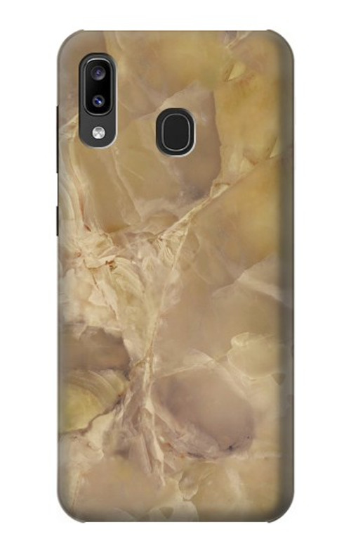 S3240 Yellow Marble Stone Case Cover Custodia per Samsung Galaxy A20, Galaxy A30