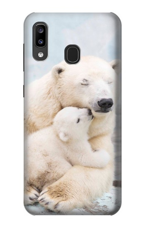 S3373 Polar Bear Hug Family Case Cover Custodia per Samsung Galaxy A20, Galaxy A30