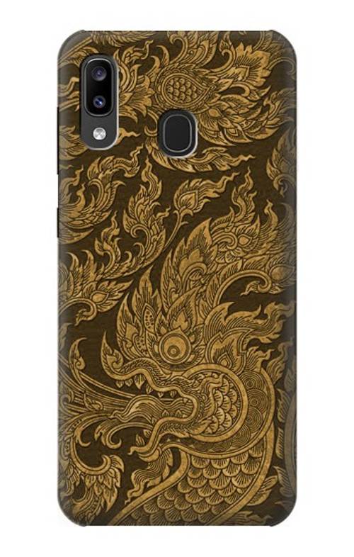 S3382 Thai Art Naga Case Cover Custodia per Samsung Galaxy A20, Galaxy A30