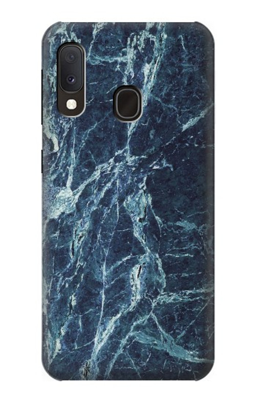 S2799 Light Blue Marble Stone Graphic Printed Case Cover Custodia per Samsung Galaxy A20e