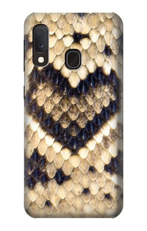 S3417 Diamond Rattle Snake Graphic Print Case Cover Custodia per Samsung Galaxy A20e