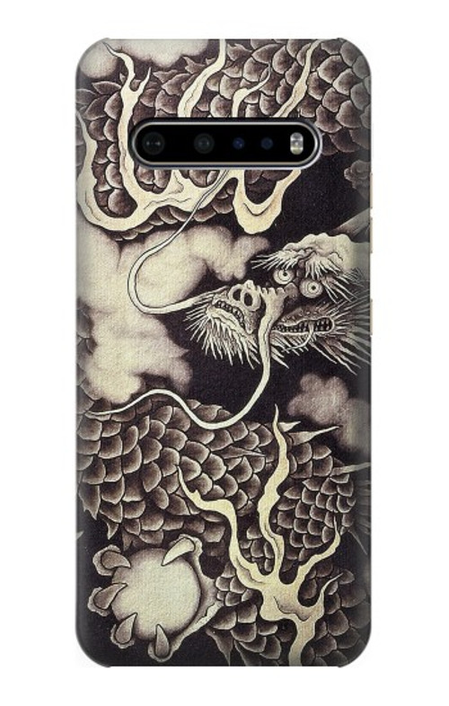 S2719 Japan Painting Dragon Case Cover Custodia per LG V60 ThinQ 5G