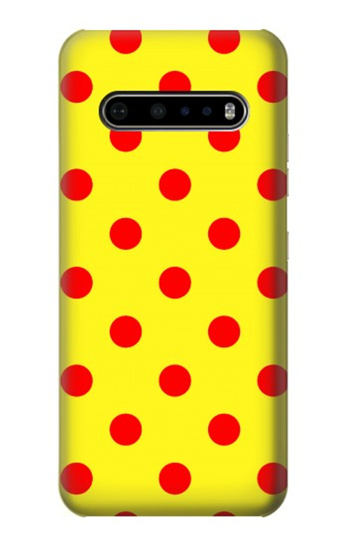 S3526 Red Spot Polka Dot Case Cover Custodia per LG V60 ThinQ 5G