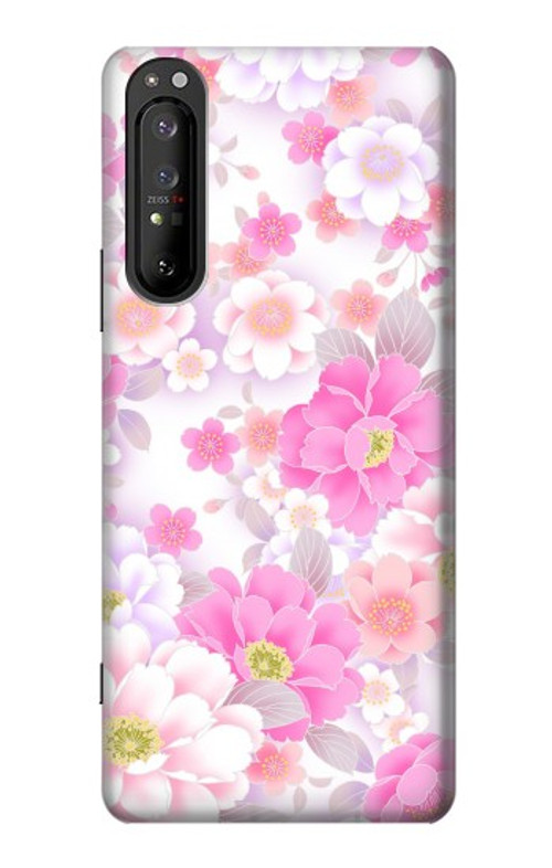 S3036 Pink Sweet Flower Flora Case Cover Custodia per Sony Xperia 1 II