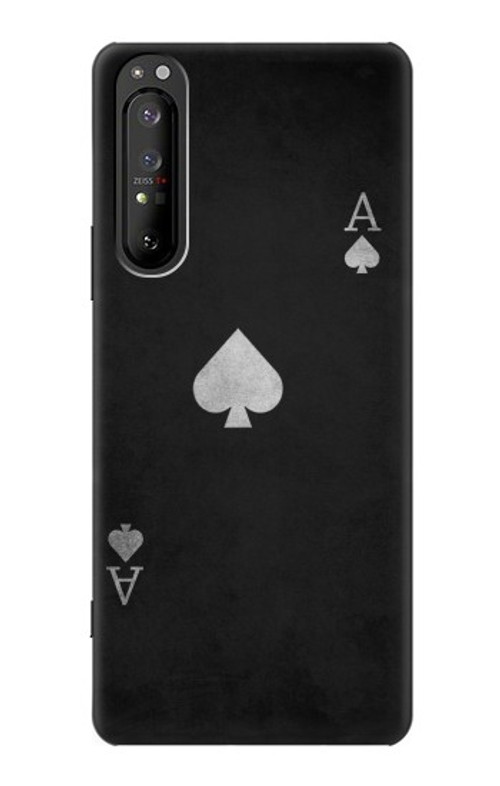 S3152 Black Ace of Spade Case Cover Custodia per Sony Xperia 1 II