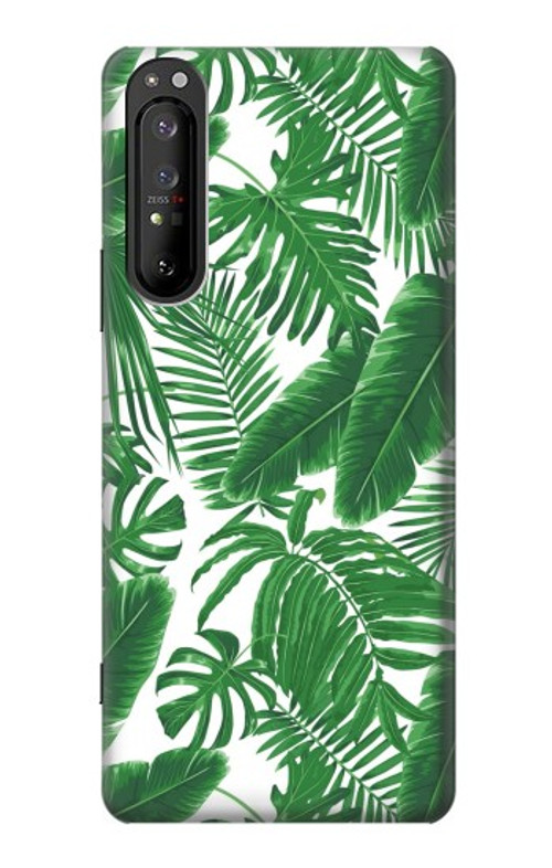 S3457 Paper Palm Monstera Case Cover Custodia per Sony Xperia 1 II