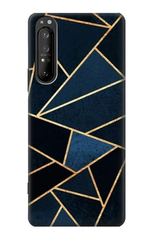 S3479 Navy Blue Graphic Art Case Cover Custodia per Sony Xperia 1 II