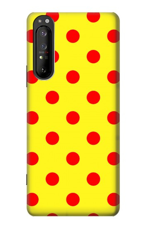S3526 Red Spot Polka Dot Case Cover Custodia per Sony Xperia 1 II