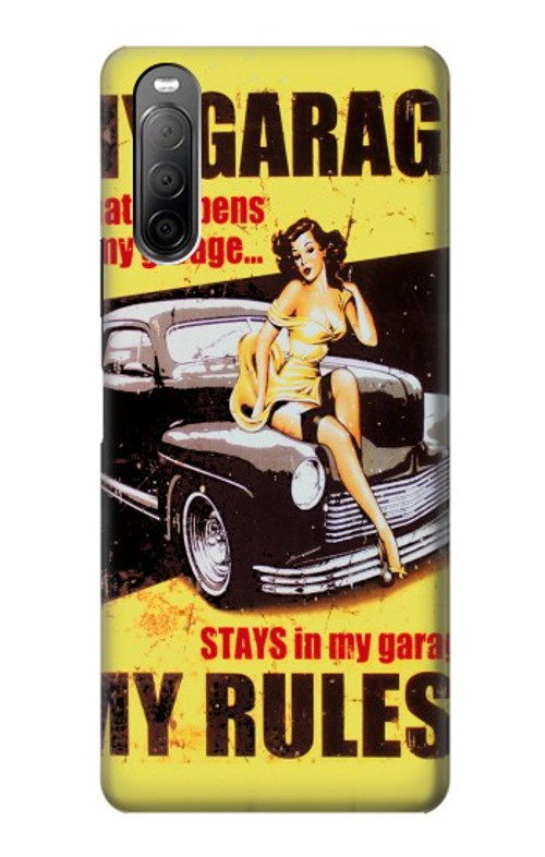 S3198 My Garage Pinup Girl Case Cover Custodia per Sony Xperia 10 II