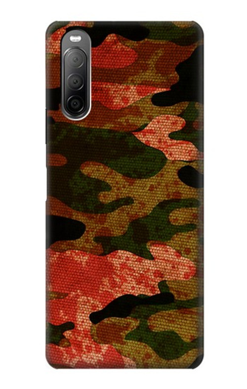 S3393 Camouflage Blood Splatter Case Cover Custodia per Sony Xperia 10 II