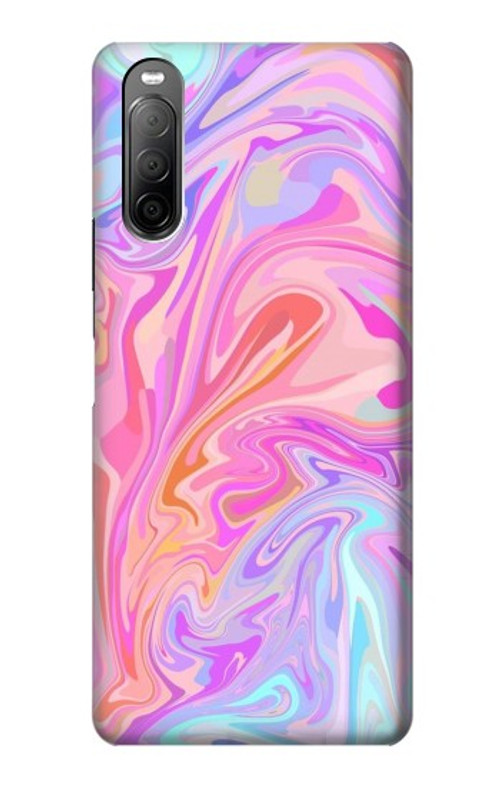 S3444 Digital Art Colorful Liquid Case Cover Custodia per Sony Xperia 10 II