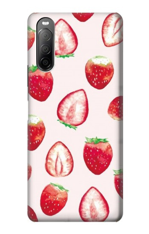 S3481 Strawberry Case Cover Custodia per Sony Xperia 10 II