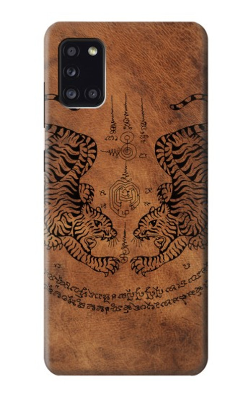 S3209 Sak Yant Twin Tiger Case Cover Custodia per Samsung Galaxy A31