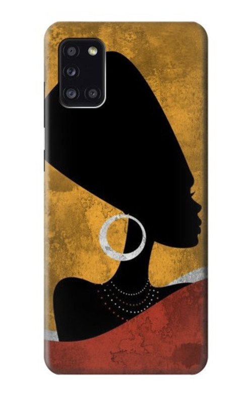 S3453 African Queen Nefertiti Silhouette Case Cover Custodia per Samsung Galaxy A31