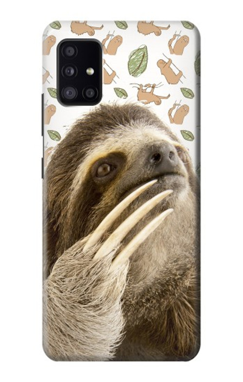 S3559 Sloth Pattern Case Cover Custodia per Samsung Galaxy A41