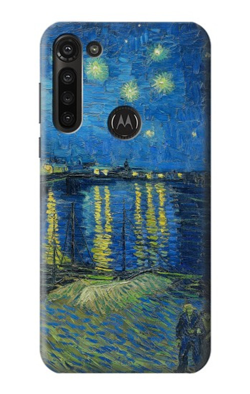 S3336 Van Gogh Starry Night Over the Rhone Case Cover Custodia per Motorola Moto G8 Power