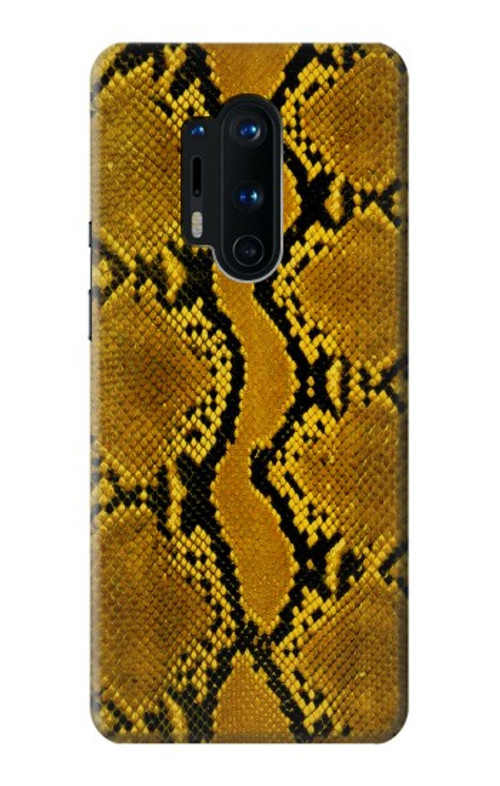 S3365 Yellow Python Skin Graphic Print Case Cover Custodia per OnePlus 8 Pro