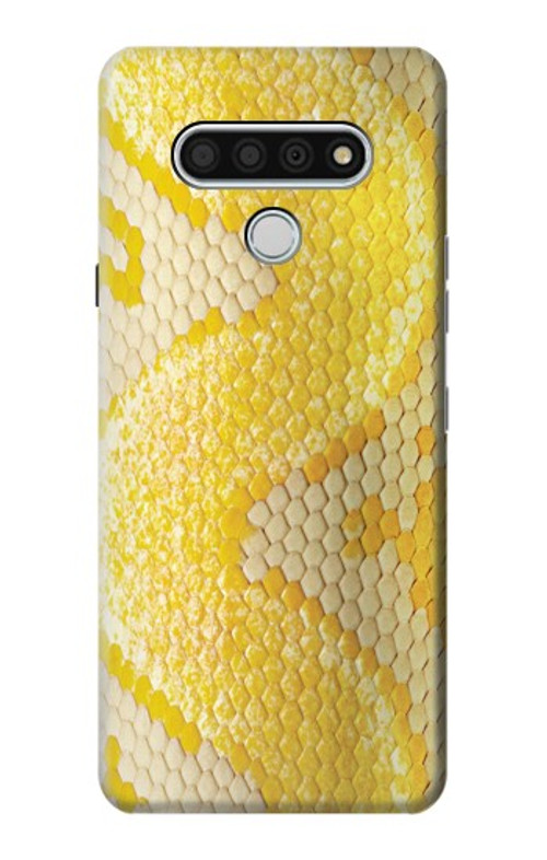 S2713 Yellow Snake Skin Graphic Printed Case Cover Custodia per LG Stylo 6