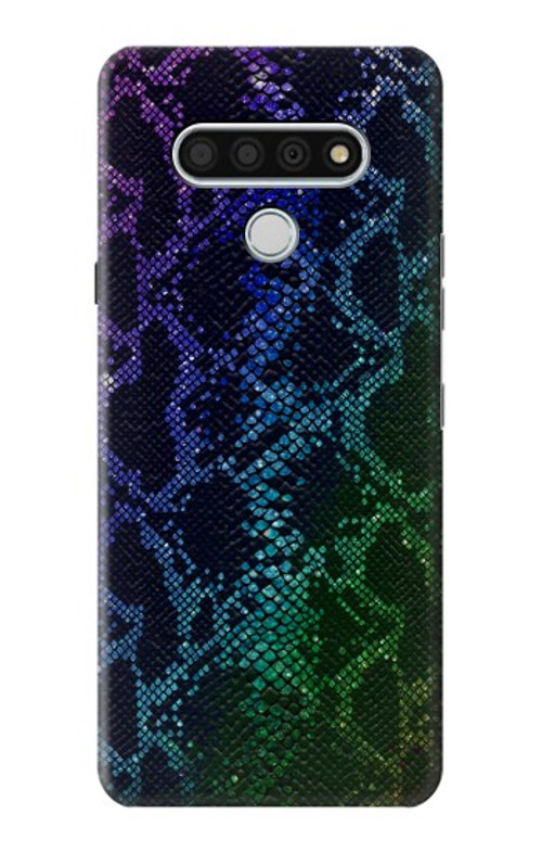 S3366 Rainbow Python Skin Graphic Print Case Cover Custodia per LG Stylo 6