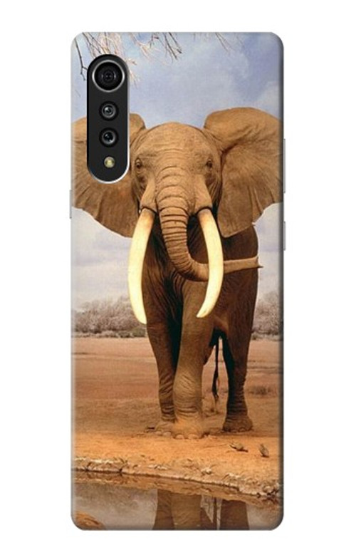 S0310 African Elephant Case Cover Custodia per LG Velvet