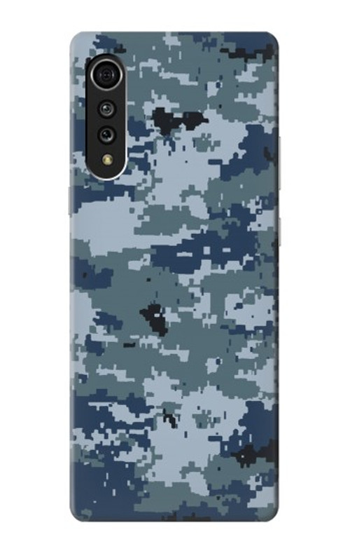 S2346 Navy Camo Camouflage Graphic Case Cover Custodia per LG Velvet