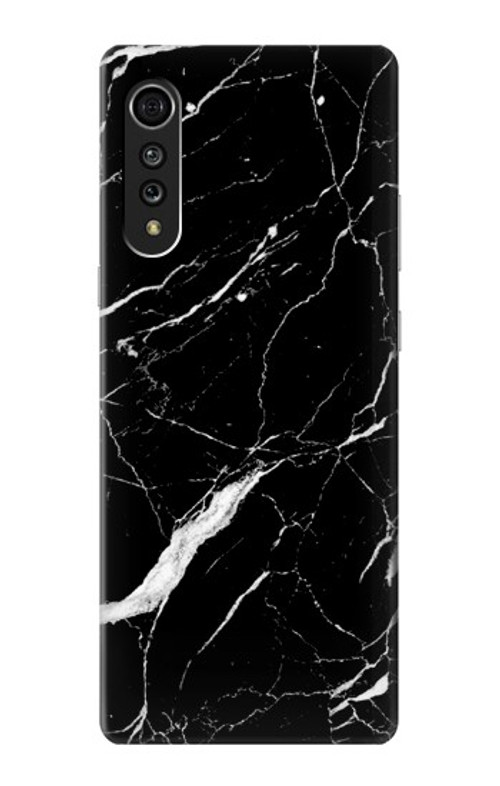 S2895 Black Marble Graphic Printed Case Cover Custodia per LG Velvet