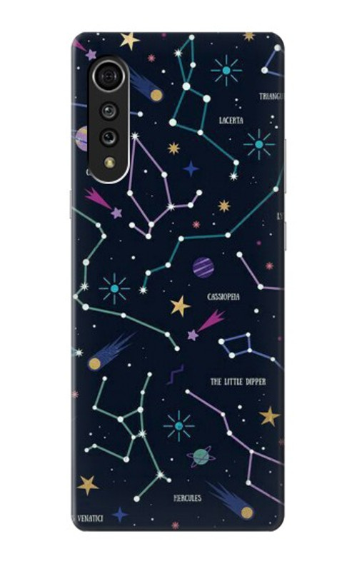 S3220 Star Map Zodiac Constellations Case Cover Custodia per LG Velvet