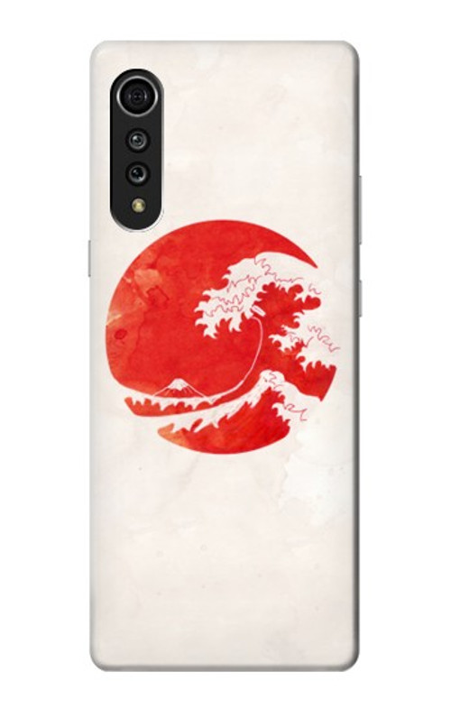 S3237 Waves Japan Flag Case Cover Custodia per LG Velvet