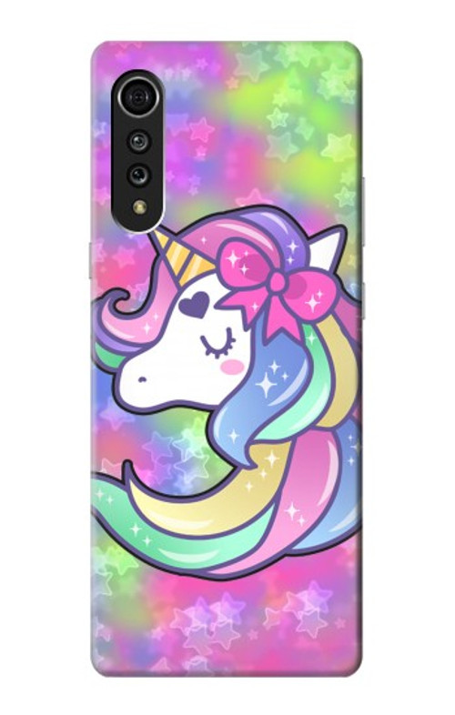 S3264 Pastel Unicorn Case Cover Custodia per LG Velvet