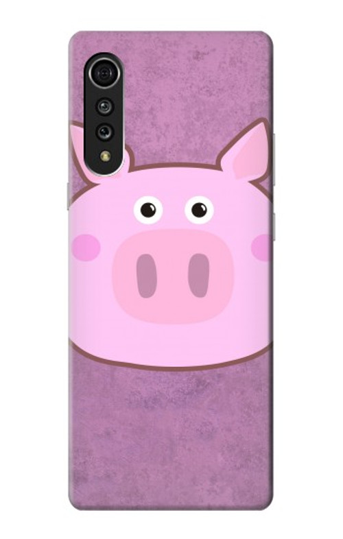 S3269 Pig Cartoon Case Cover Custodia per LG Velvet