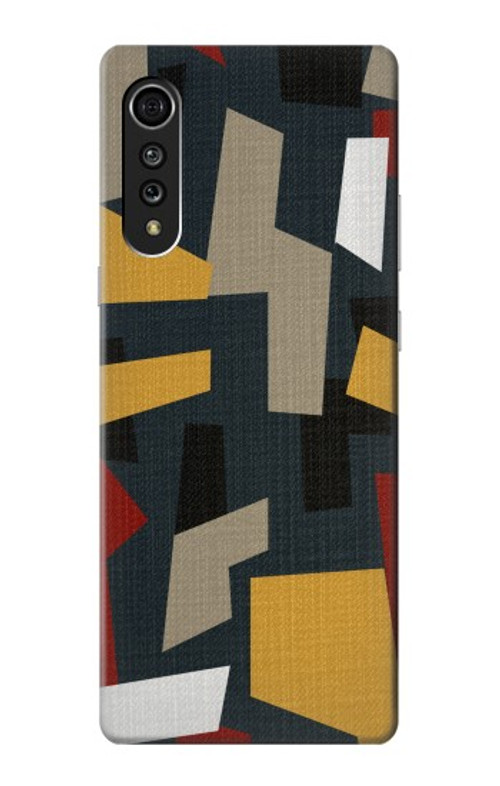 S3386 Abstract Fabric Texture Case Cover Custodia per LG Velvet