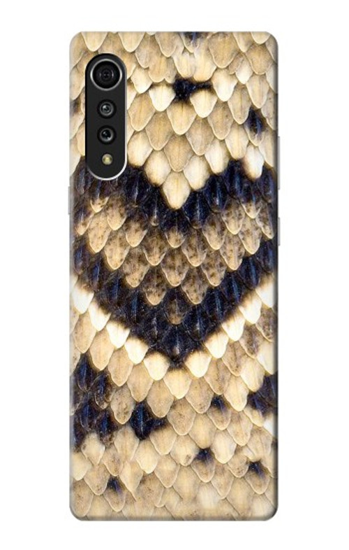 S3417 Diamond Rattle Snake Graphic Print Case Cover Custodia per LG Velvet