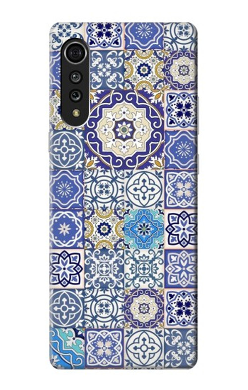 S3537 Moroccan Mosaic Pattern Case Cover Custodia per LG Velvet