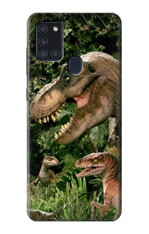 S1452 Trex Raptor Dinosaur Case Cover Custodia per Samsung Galaxy A21s