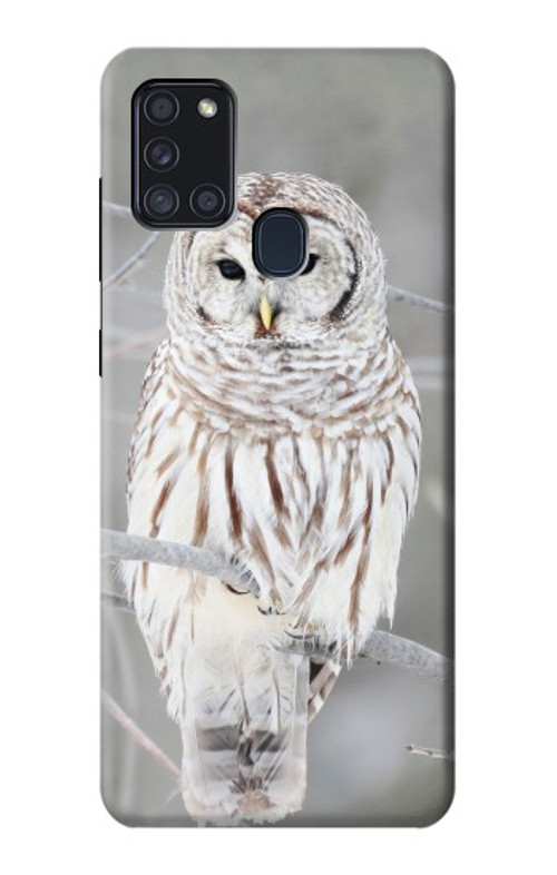 S1566 Snowy Owl White Owl Case Cover Custodia per Samsung Galaxy A21s