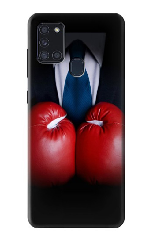 S2261 Businessman Black Suit With Boxing Gloves Case Cover Custodia per Samsung Galaxy A21s