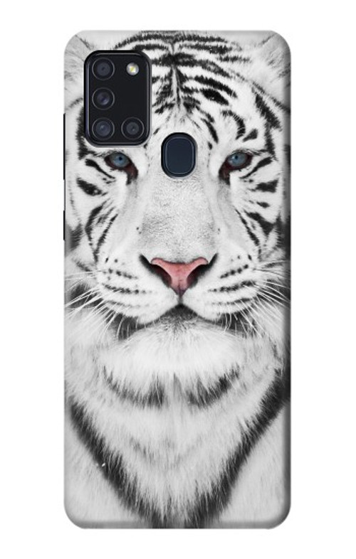 S2553 White Tiger Case Cover Custodia per Samsung Galaxy A21s