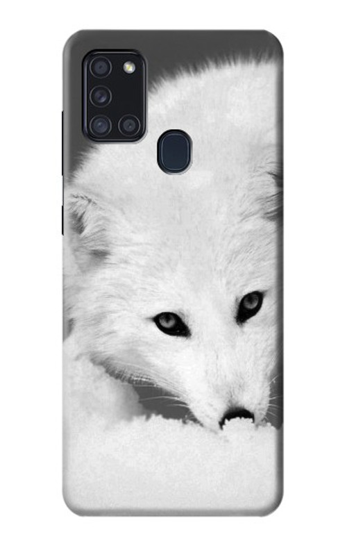 S2569 White Arctic Fox Case Cover Custodia per Samsung Galaxy A21s S2569 White Arctic Fox Case Cover Custodia per Samsung Galaxy A21s
