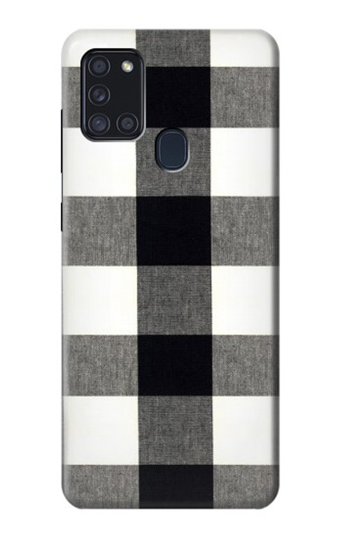 S2842 Black and White Buffalo Check Pattern Case Cover Custodia per Samsung Galaxy A21s S2842 Black and White Buffalo Check Pattern Case Cover Custodia per Samsung Galaxy A21s