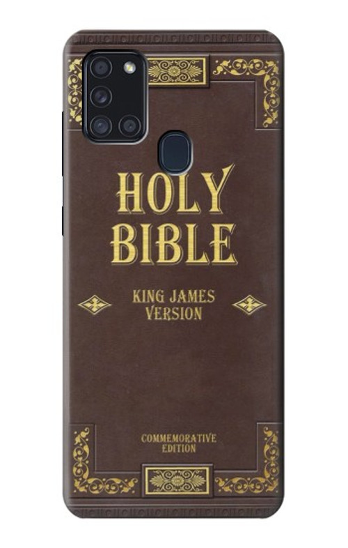 S2889 Holy Bible Cover King James Version Case Cover Custodia per Samsung Galaxy A21s S2889 Holy Bible Cover King James Version Case Cover Custodia per Samsung Galaxy A21s