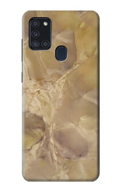 S3240 Yellow Marble Stone Case Cover Custodia per Samsung Galaxy A21s