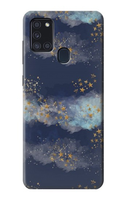 S3364 Gold Star Sky Case Cover Custodia per Samsung Galaxy A21s
