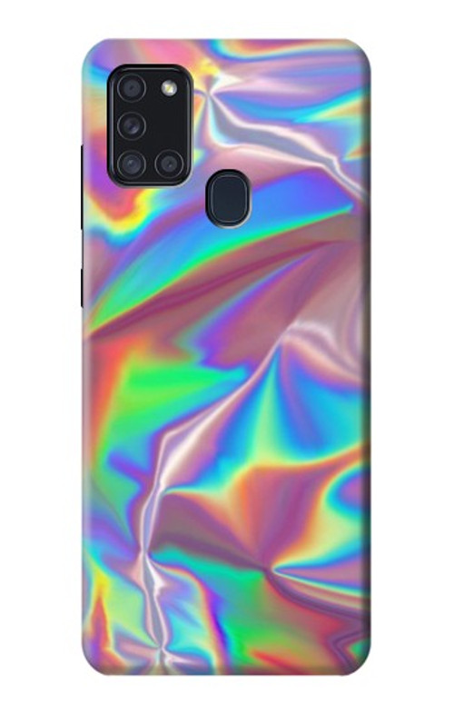 S3597 Holographic Photo Printed Case Cover Custodia per Samsung Galaxy A21s