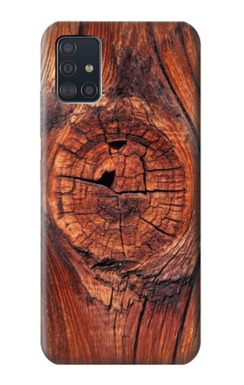 S0603 Wood Graphic Printed Case Cover Custodia per Samsung Galaxy A51 5G