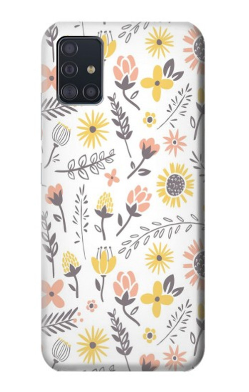 S2354 Pastel Flowers Pattern Case Cover Custodia per Samsung Galaxy A51 5G