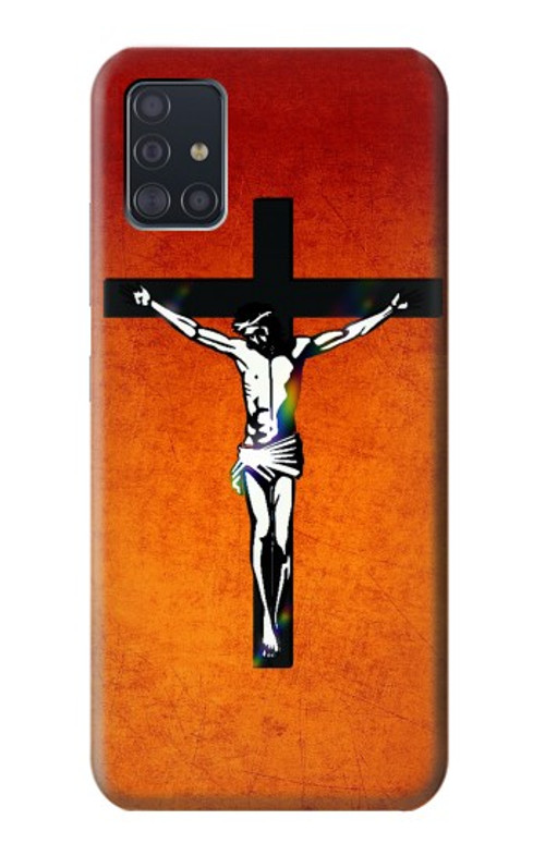 S2421 Jesus Christ On The Cross Case Cover Custodia per Samsung Galaxy A51 5G