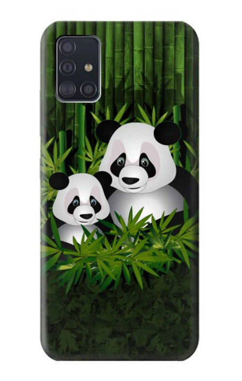 S2441 Panda Family Bamboo Forest Case Cover Custodia per Samsung Galaxy A51 5G